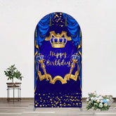 Lofaris Classic Crown Scepter Tassel Birthday Arch Backdrop